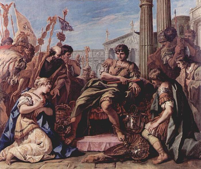 Sebastiano Ricci Die Zuruckhaltung des Scipio oil painting picture